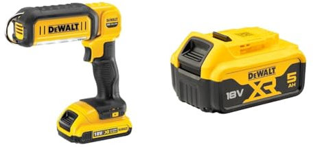 DEWALT DCL050-XJ 18 V XR Handheld Yellow LED Area Light, Bare Unit, Multi Battery
