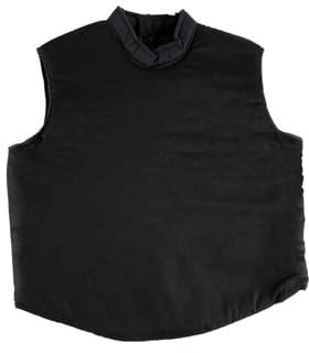 lhyangroupao Fechttrainingsanzug, Fechttrainerkleidung, Segeltuchweste, Langärmelige Jacke, Gepolsterter Fechttrainingsschutzanzug(Black,Medium)