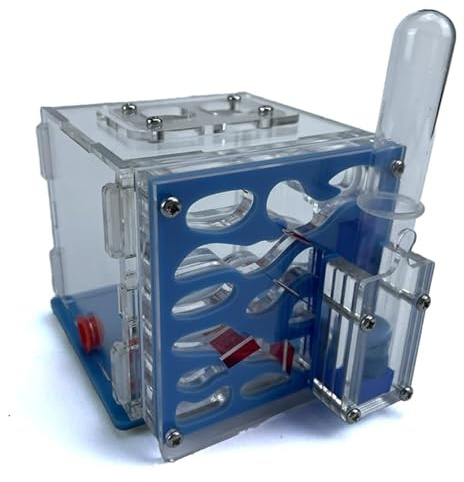Beginner Ant Farm Kit (Blue) - Modern Acrylic Formicarium Habitat with Auto-Hydration System