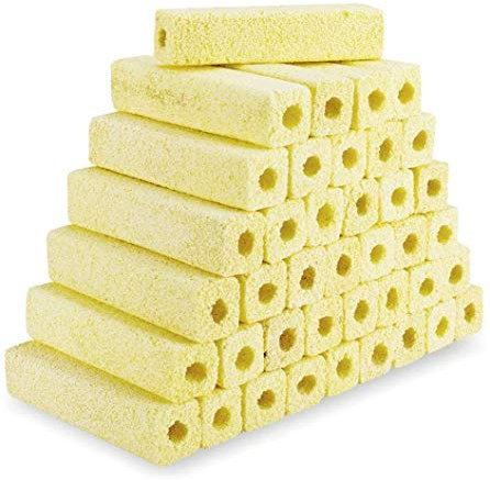 hygger 6.2-Inch Long Aquarium Bio Media Ceramic Filter Media Blocks for Sump Tank Pond Freshwater Fish Tank Filter Media (7.9 lbs,40-Pack)