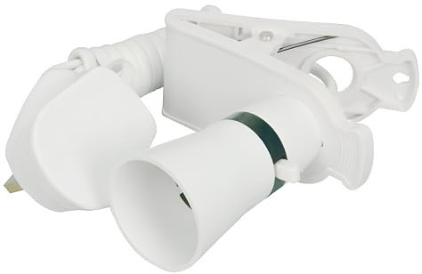 Clip Desk Lamp Holder UK Plug (Set of 1) Light Bulb Socket Base with Switch,Scratch Free Clip 2M Cable Portable Fixed On The Desk Table Socket Bayonet Bulb Holder for Lighting at Home,Office & Shop