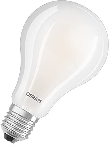 Osram LED Star Classic A200, lampadina LED a filamento opaco, attacco B22d, bianco caldo (2700 K), 3452 lumen, ricambio per lampadine convenzionali da 200 W, 1 confezione