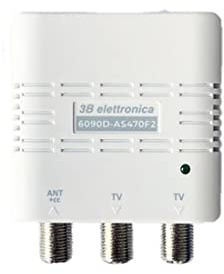 3B ELETTRONICA Amplificatore Interno 5G 2 USCITE 110DBMV Regolazioni Separate V/U G. 23DB