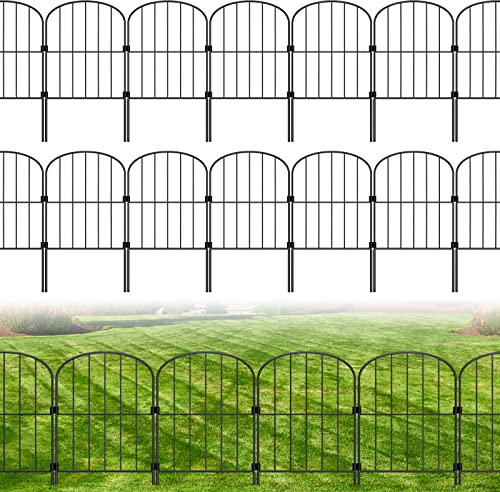 25 Pack 27ft Garden Fence 24in High Rustproof Metal Barrier for Yard Patio