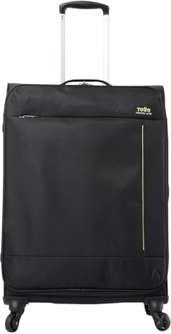 Totto - Maleta Blanda - Travel Lite - Maleta Grande - Color Negro - Equipaje de Bodega - Bloqueo TSA - Forro de poliéster