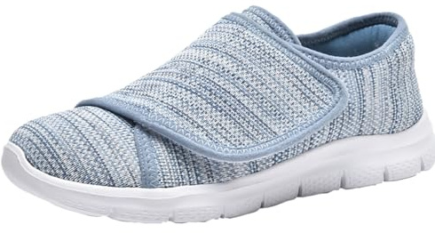 Eagsouni Chaussons Diabétiques Femmes Homme Extra Large Respirant | Orthopediques,chaussures a scratch,Réglables,Marche confortable,pour Personnes Âgées,pour les sensibles