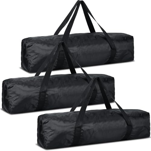 Bulyoou 3 Pcs Tripod Carrying Case Bag Water Resistant Durable Lightweight Multifunctional Tripod Carrying Case with Heavy Duty Suit for Tent, Fishing Pole, Lights, Speakers, Cameras(Black,28 Inch)