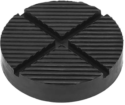 Universal Gummiauflage Wagenheber Gummiauflage für Wagenheber Hebebühnen mit Rillen, 125 X 26mm Schwarz