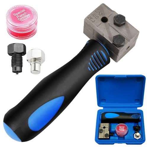 Lot de 6 pièces d'outil d'évasement pour tuyaux de frein DIN, kit universel d'évasement de tuyau de frein de 4,75 mm, tuyau de frein de 7,62 m et Ø 4,75 mm avec 16 connexions, 5 connecteurs pour