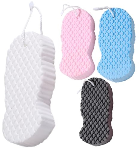 Esponja Para Ducha, Herramienta de Limpieza, Artículos De Higiene Diaria 4 Unidades Para Toda La Familia Y Amigos Uso Personal Set De Regalo