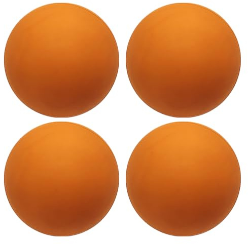 Generisk sporthoppbollar för barn – 4 x högelastiska squashbollar för små hobbyspelare, väl synlig utomhus hålboll för professionell spelarträning