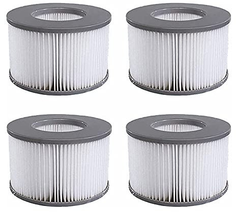 Mscomft Mspa Filterkartusche für Filter,mspa Filter kompatibel mit MSpa Modelle ab 2020,Wasserfilter für heiße U-Boote und Spa,Filter für mspa für aufblasbare Pools (4 Stück)