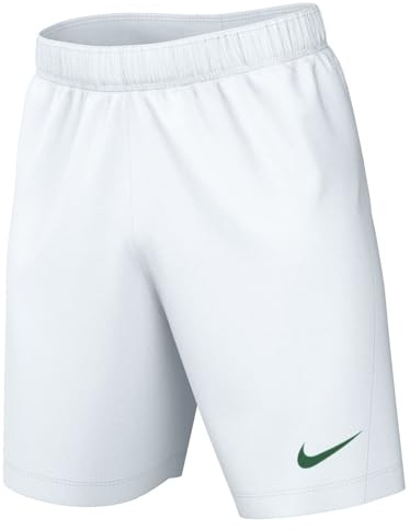 Nike BV6865-102 Nike Dri-FIT Park 3 Shorts Unisex White/Pine Green Tamaño XS