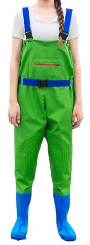 Wansiman Jagdwathose Mit Stiefeln,Wathose Mit Stiefeln,Wathosen FüR Damen,Schutz Vor Feuchtigkeit,Verschleiß Und Kratzfest,Weich Und Bequem,FüR Die Erkundung Von Landwirtschaftlichen Arbeiten