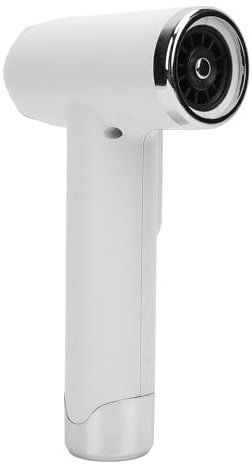 200 W Bärbar Sladdlös Hårtork med USB-uppladdningsbart, 15 000 MAh-batteri för Resor, Hem, Sovsal med Stor Vindkraft (Vit)