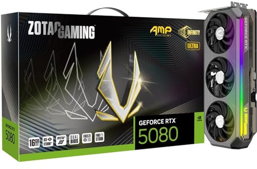 ZOTAC Gaming GeForce RTX 5080 Solid OC 16GB GDDR7 Reflex 2 RTX AI DLSS4