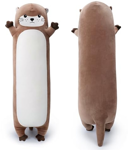 33,46 zoll Otter Plüschtier Groß Stofftier Otter Kuscheltier Kissen Plüschtier Anime Stofftier Langes Spielzeug für Kinder Erwachsene Kawaii Plush Kuscheltier Groß umarmungskissen Anime