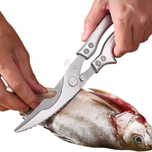 Tijeras De Aves De Cortal,Tijeras De Cocina De Acero Inoxidable Resistente Para Aves | Herramienta Culinaria Para Preparación Alimentos Pollo Pato Pescado Verduras Mariscos Barbacoa