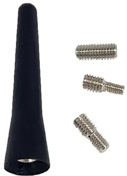 Antenne Voiture Antenne de Toit Universelle pour Voiture, FM/AM/Dab, Noire, 6,5 cm de Longueur, avec vis, Mini-Courte. Antenne Radio Voiture