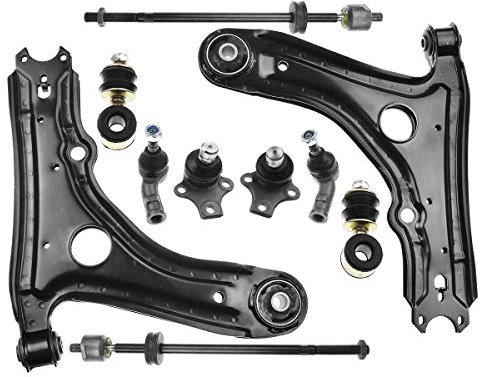 Frankberg 8x Querlenker Koppelstange Traggelenk Vorne Kompatibel mit Golf III 1H1 All Motoren 1991-1998 Golf IV Cabriolet 1E7 All Motoren 1998-2002 Replace# 1H0407151