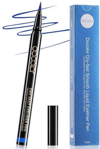 Docolor Eyeliner Wasserfest Super Slim Liquid Eye Liner Gel-Blau