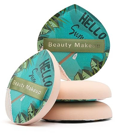 FERYES Großer Tropfen Puderquaste für Puder Foundation & Concealer, Makeup Setting - Puderquaste für losen Puder, Kosmetik, 2 PCS