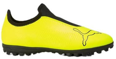 Puma Kids Finesse Astro Turf Football Boots Juniors Leather Yellow/Black 3