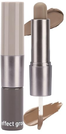 Erinde Barra de Contouring Doble, Corrector en Crema y Líquido para Contouring Maquillaje, Bronzer de Larga Duración, Fácil de Difuminar para Definir y Esculpir el Rostro Naturalmente #03