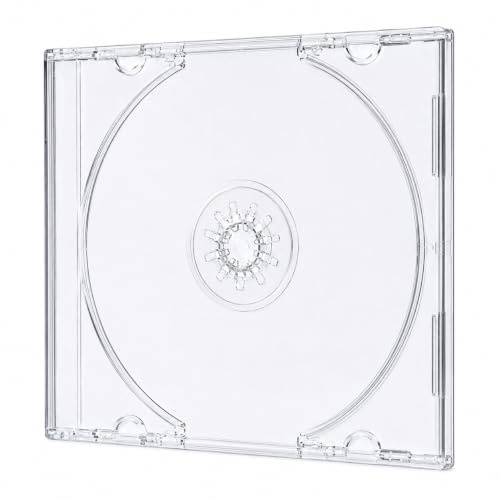 DragonTrading 100 x schmale, transparente Jewel-Hüllen für einzelne 8-cm-CDs und DVDs. Diese Hüllen sind für Mini-Discs mit einem Durchmesser von 8 cm und Nicht für Discs in Standardgröße.