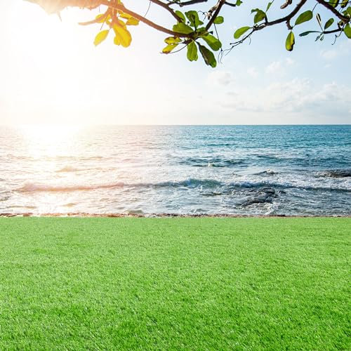 Steffensmeier Kunstrasen Ireland | Sonnenstunden: 20.000 | 42 mm | Outdoor | Meterware | wasserfest | Grün, Größe: 100x200 cm