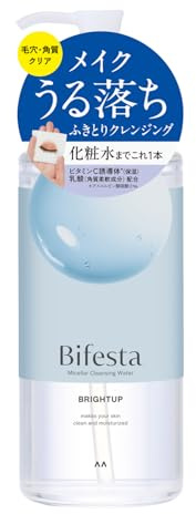 Bifesta Miscella Cleansing Water Bright Up Wiping Type Pore/Keratin Clear Toner Derived Oil Free Fragrance Free 400ml