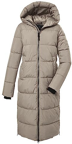 G.I.G.A. DX Damen Steppmantel mit Kapuze/Funktionsmantel ist wasserabweisend GW 50 WMN QLTD CT, hellbeige, 42, 39840-000