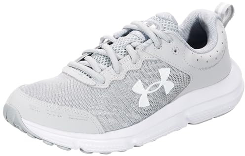 Under Armour Men's Charged Assert 10 Shoes, (100) Mod Gray/Mod Gray/White, 10 Wide