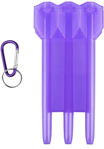 MULAIDI Scatola per freccette Contenitore per freccette Freccette Porta freccette Custodia per freccette Custodia in plastica per freccette Contenitore per freccette, Viola