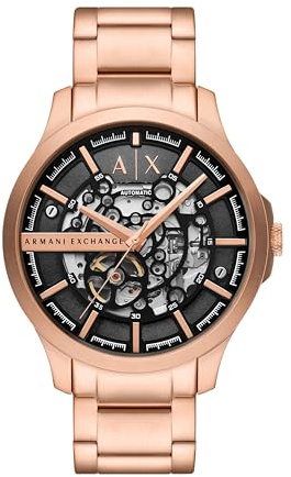 Armani Exchange Herren Analog Automatik Uhr mit Edelstahl Armband AX2456