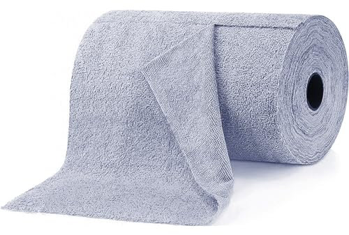 Miawtro 2 Roll/40 Sheets Microfiber Cloths, Cleaning Cloths with Reusable and Washable Cloths, Cloths Microfiber Wet and Dry Dual Use, Tear Away Cleaning Towels, Kitchen Roll Cleaning Rag 25cm X 25cm