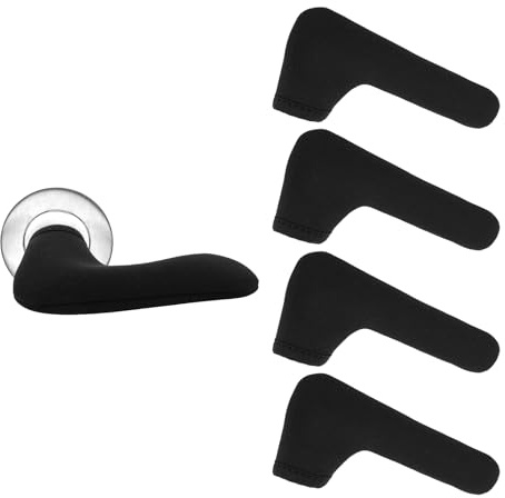 4 Pcs Neoprene Door Handle Covers Heat Cold Guard Fits Most Handles, Short