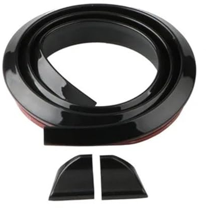 Spoilers Arrière Voiture Aileron De Coffre Universel Perforé De 1,5 M pour Voiture Spoiler Wing(Shiny Black)