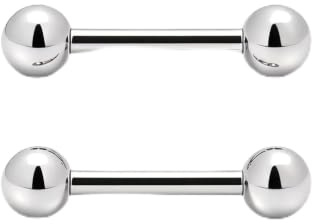 Body CAC Barre Droite Titane Courte 1,2/1,6mm Langue Téton Pont Piercing
