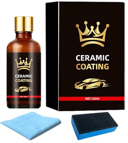 Set di sigillatura in ceramica per auto, 50 ml, rivestimento in ceramica antigraffio a lunga durata per vernice auto, cerchioni, vetri, camion e camper