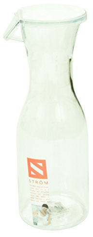 BPA Free Clear Plastic Water Juice Carafe Serving Bottle Jug With Lid Choice Of Sizes (Small - 355ml - 12oz)