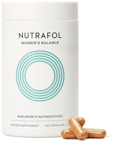 Nutrafol Women's Balance Hair Growth Supplements, Ages 45 and Up, Clinically Proven for Visibly Thicker Hair and Scalp Coverage, Dermatologist Recommended - 1 Month Supply