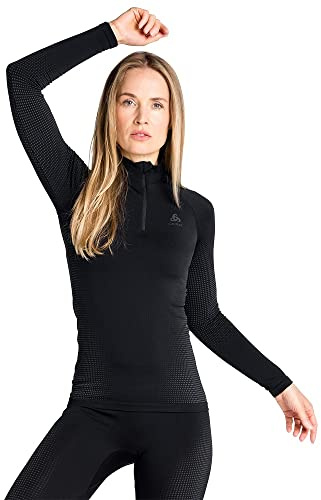 Odlo Thermounterwäsche Damen Performance Warm I Funktionsshirt Langarm I Warme Skiunterwäsche