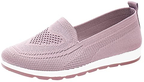 Woaikeyu Plates Baskets Femme sans Lacets Respirant Mesh Confortable Chaussures de Running Sport Tendances Fitness Sneakers