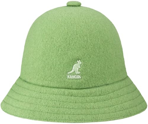 Kangol Wool Casual Klockhatt by Damer/Herrar - ullhatt Vinter höst-vinter - L (58-59 cm) ljus olivgrön