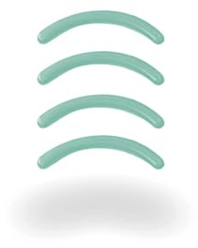 ZWILLING Ersatzpads für Wimpernzange (Ersatz Silikonpads, Nachfüllpackung), Premium, 4 Stück, Mint