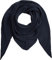 Ever Bloom Damen Schal, Strick Dreieck Schale, Weiches Dreieckstuch, Leichter Strickschal, Halstuch für Frauen und Mädchen Lang, Einfarbig 195 * 80 cm, Schal Farben:Dunkel Blau