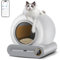Self Cleaning Cat Litter Tray, Automatic Cats Litter Box Robot for Multi Cats with 65L+9L Extra Large/Odor Isolation/APP Control Smart Cat Toilet Box
