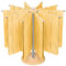 STWWO Stendi Pasta Fresca Essiccatoio per Pasta in Legno con 10 Bracci Rimovibili Acciaio Inox 304 Stendipasta Essicatore per Asciugare 2 kg Pasta Spaghetti Tagliatelle Fresca, Altezza Regolabile