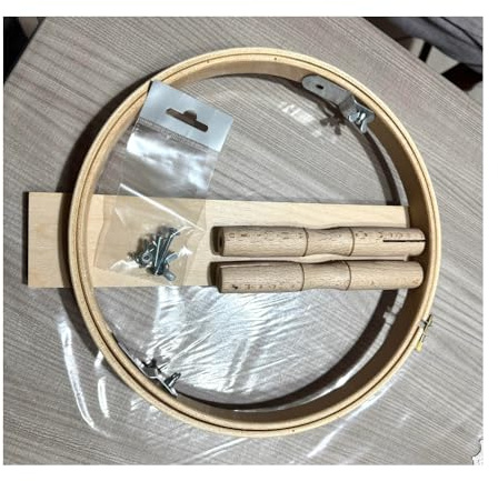 Telaio per Ricamo Telaio per Ricamare Circolare con Base/Supporto Varie Misure (30 CM)